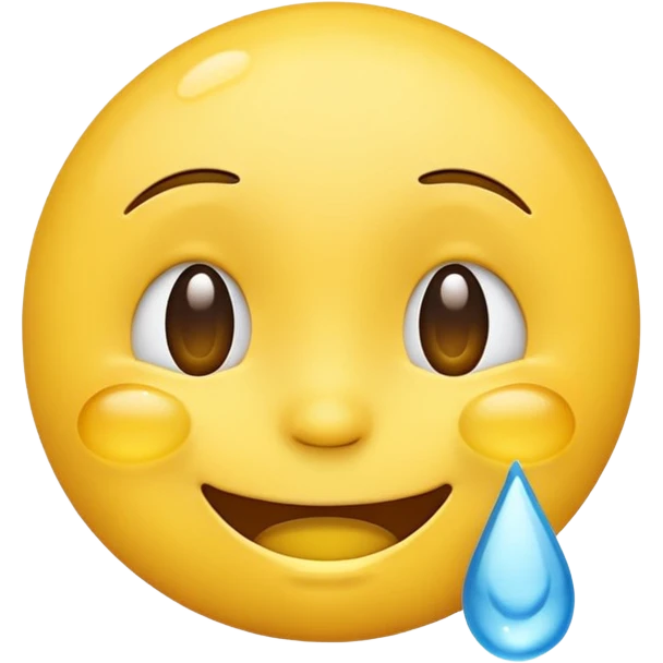 Happy emoji with tears  emoji