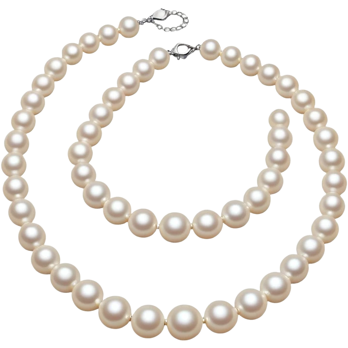 Pearl necklace jewelry emoji