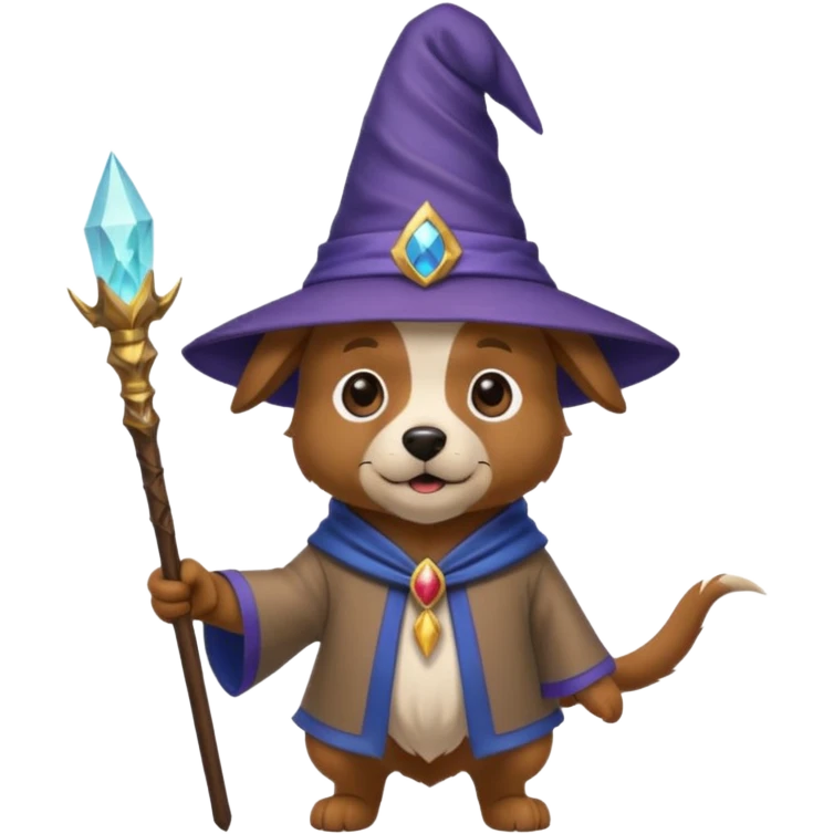 Dog wizard emoji