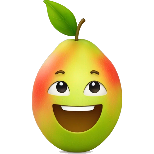 Fruit with face emoji