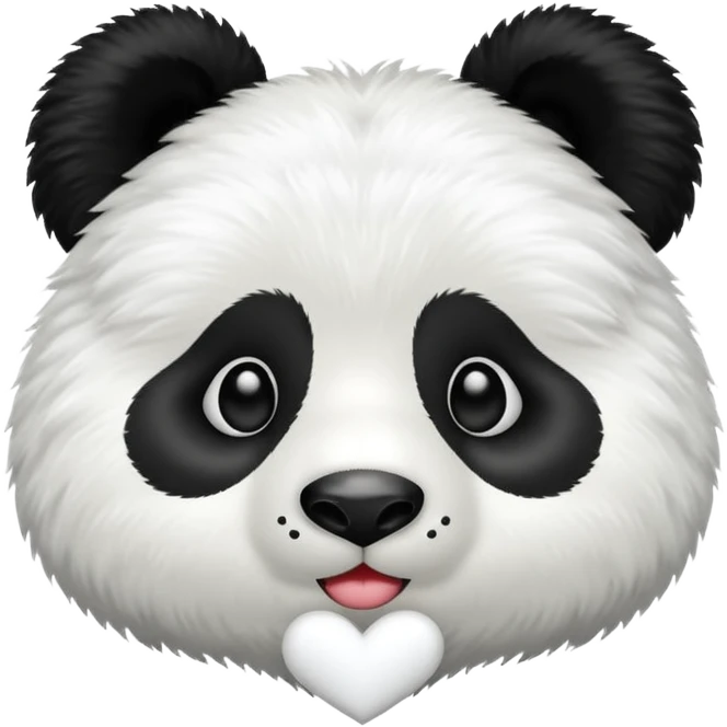 heart with a panda motif emoji