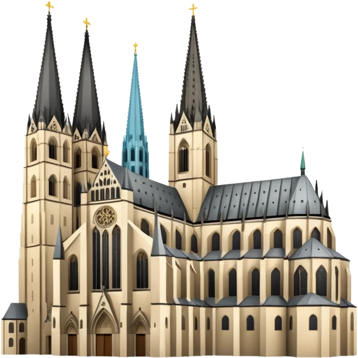 Kölner Dom iconic cathedral in Cologne Germany no frame no border emoji