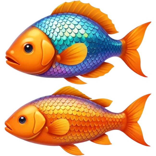 Poisson orange emoji