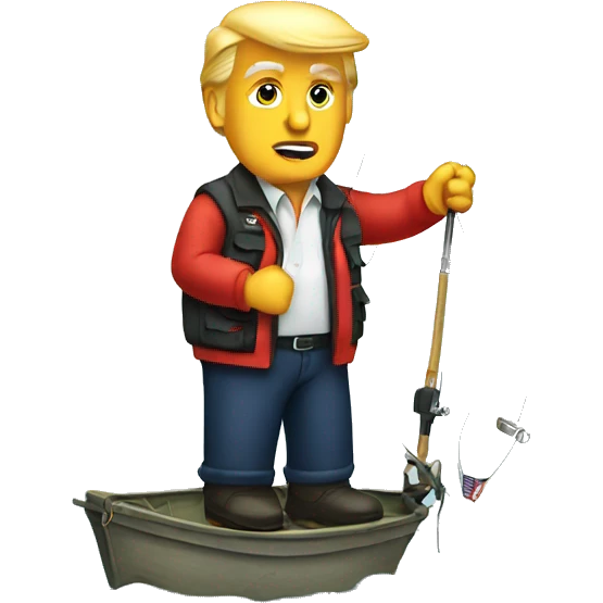 Donald trump fishing emoji