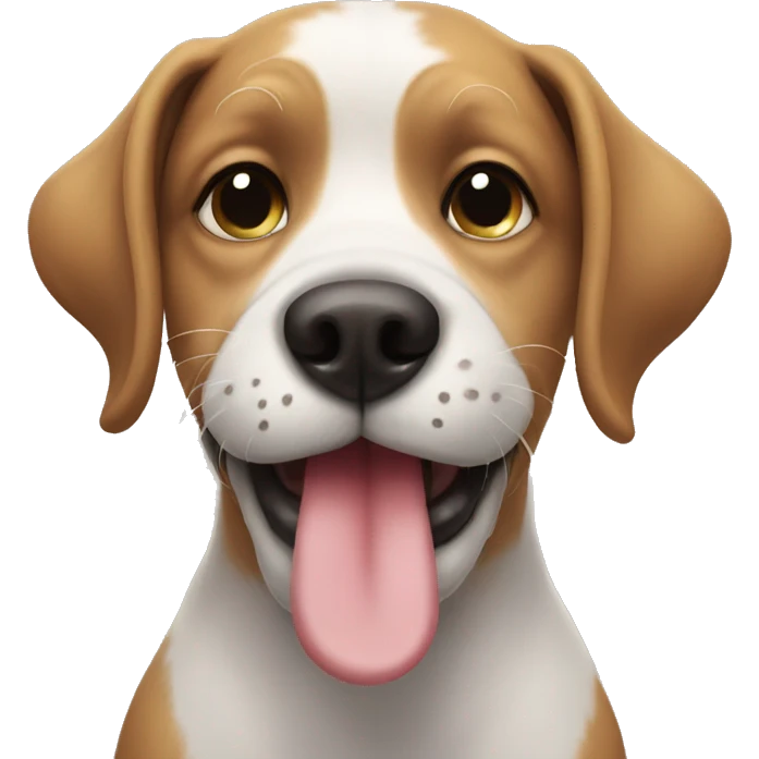 Dog sending kiss emoji