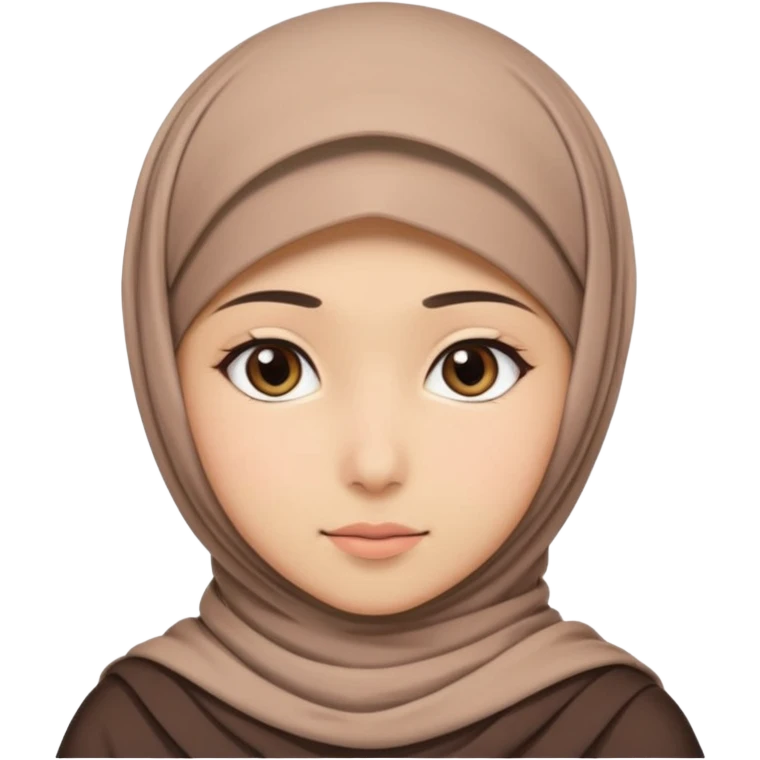 Muslim girl anime emoji