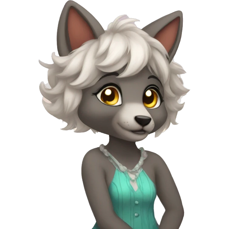 Beautiful Anthro Fursona emoji