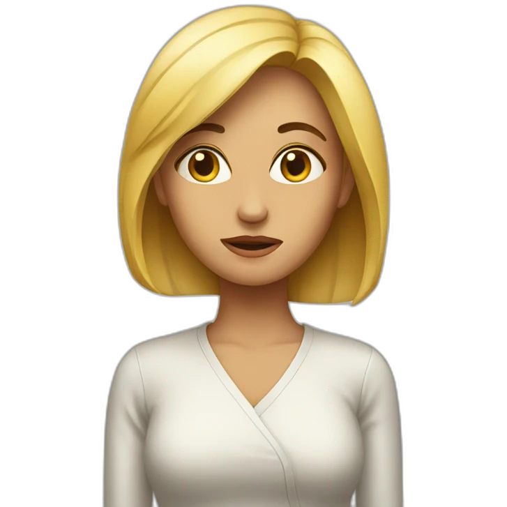 woman confuse emoji
