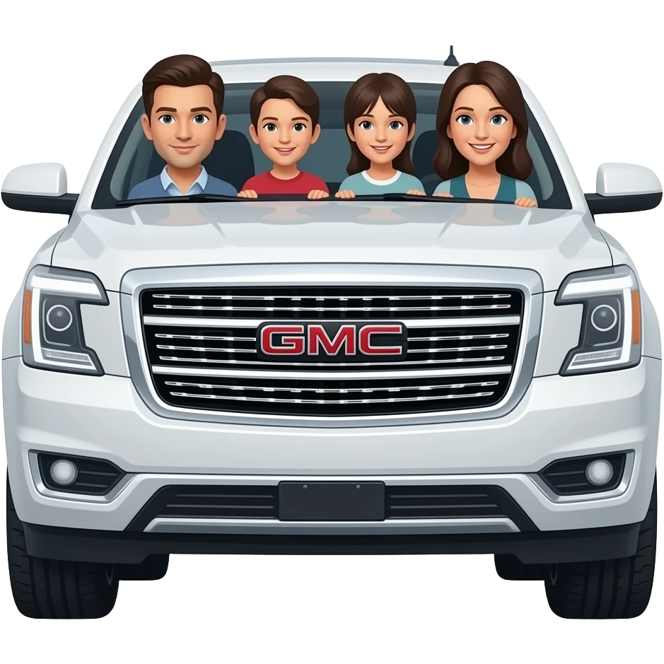 Family travel GMC Yukon emoji