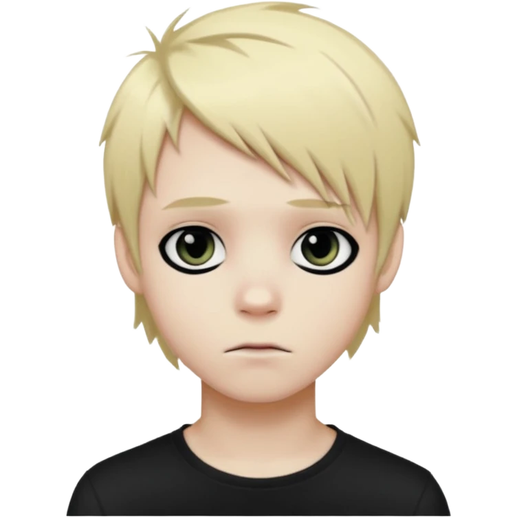 boy with blonde hair emo emoji