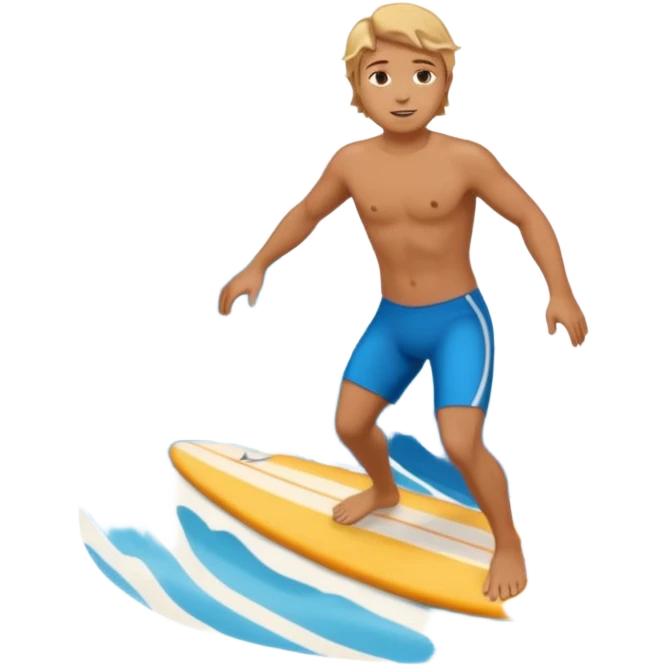 waves with surfer inside emoji