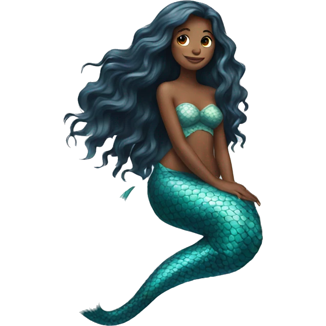 mermaid with long hair emoji