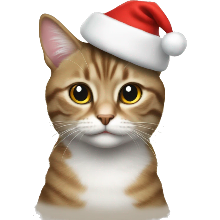 cat with santa hat emoji
