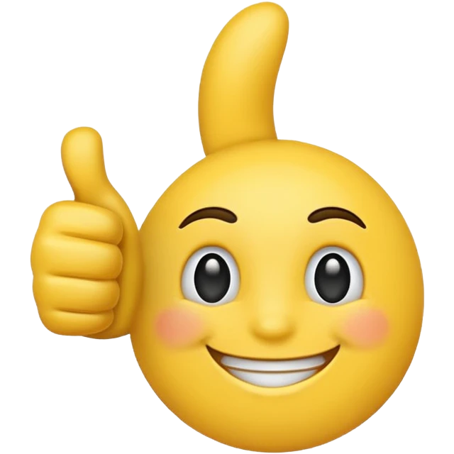 thumbs up emoji, friendly and clear emoji