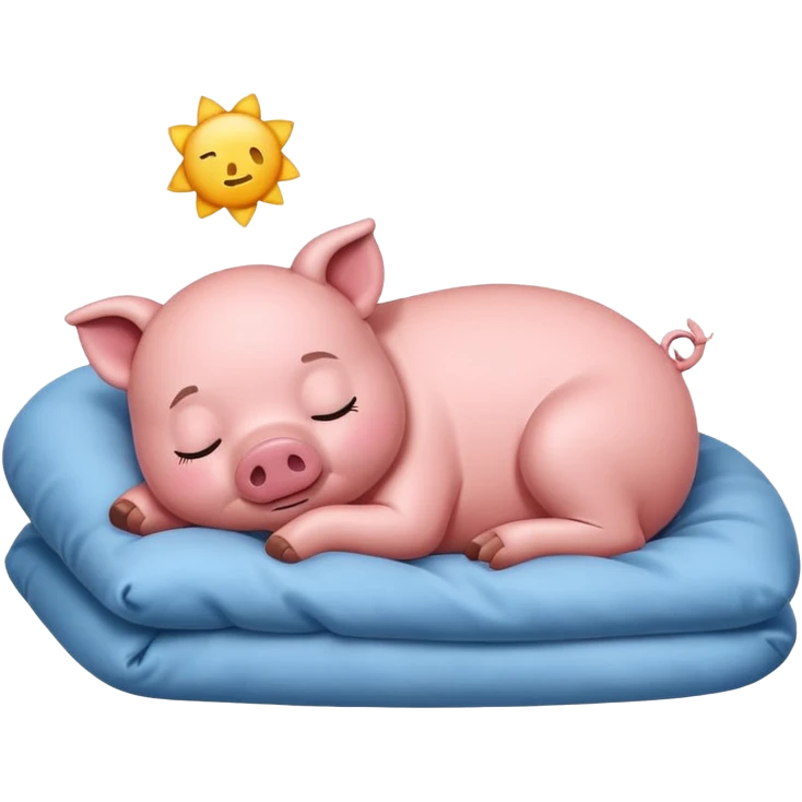 piggy sleep emoji