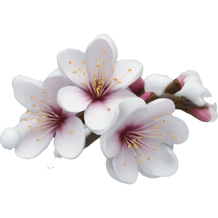Winter blossom  emoji