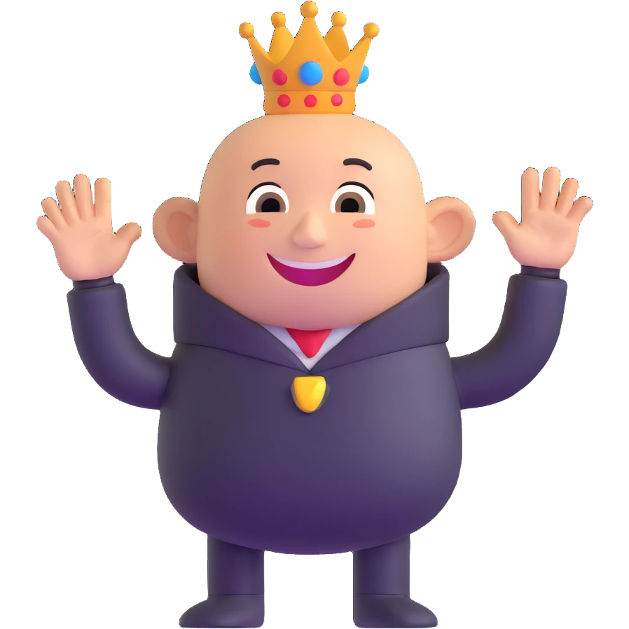 Titeuf character smiling and waving emoji