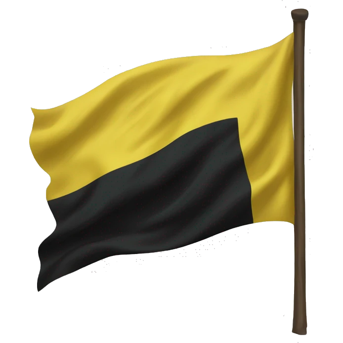 Yellw black flag emoji