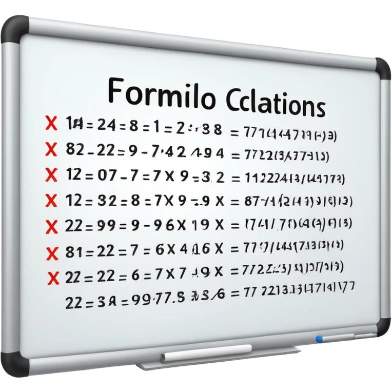 math on a whiteboard emoji