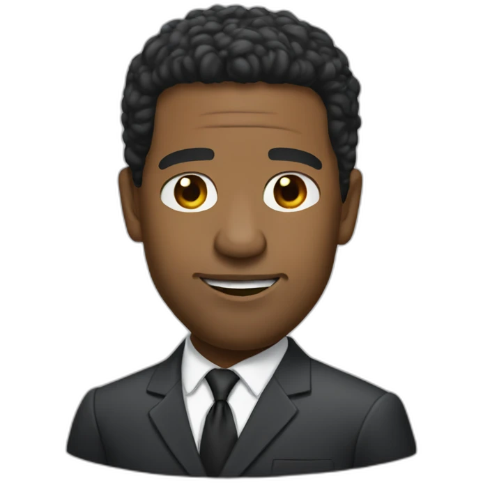 Denzel Washington wearing suit emoji