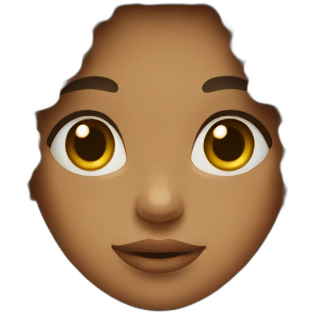 Girl with curly hair emoji