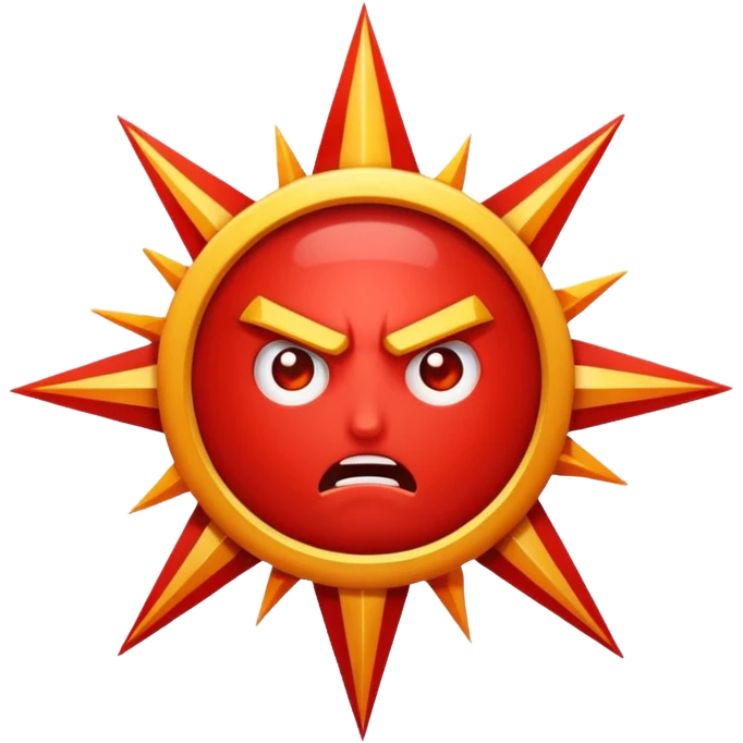 Rayos sentellas con furia rojo que exprese molesta  emoji