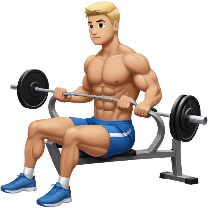 upper-back row exercise emoji