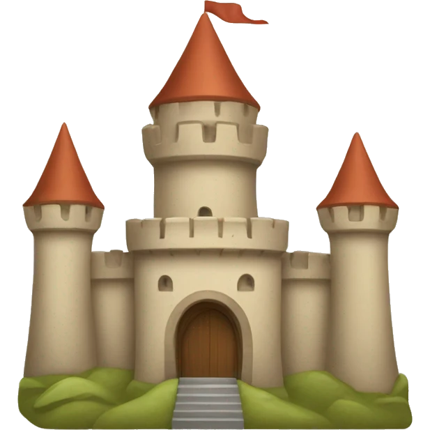 beige castle emoji