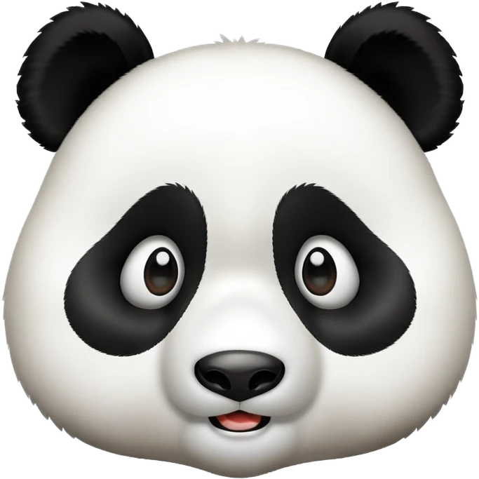 Shocked panda  emoji