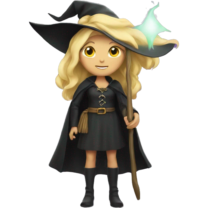 A blonde witch emoji