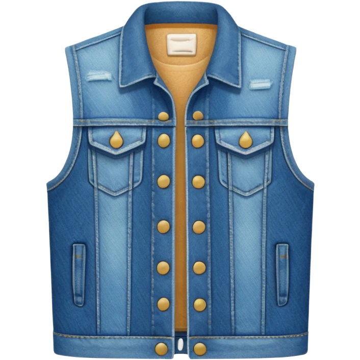 Denim vest emoji