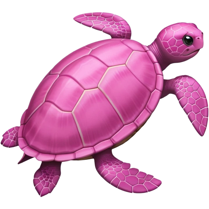 A pink turtle  emoji