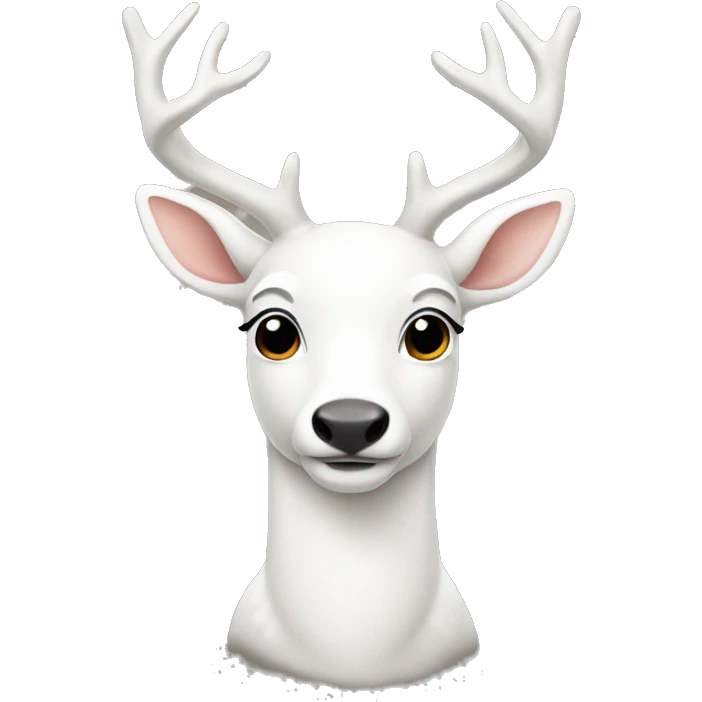 white deer emoji