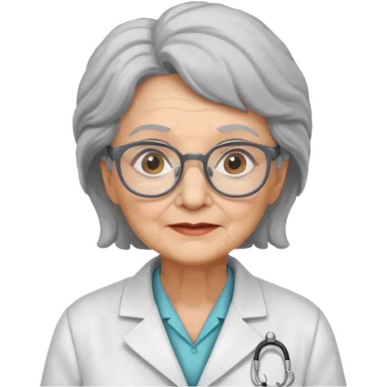 scientist professor old woman emoji