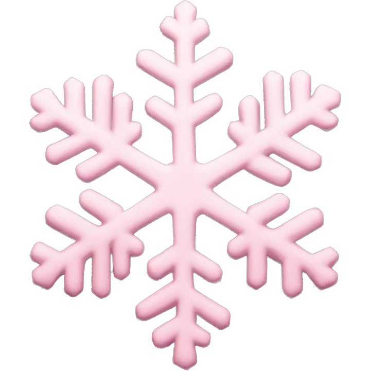 pastel pink snowflake  emoji