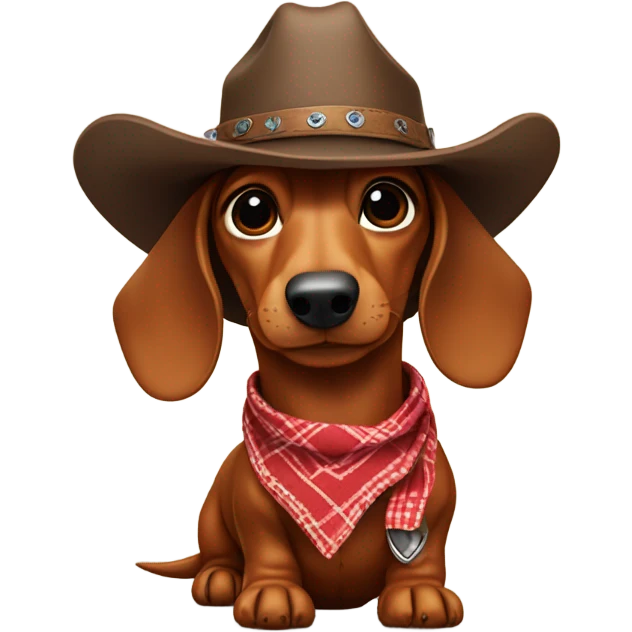 dashound cowboy emoji