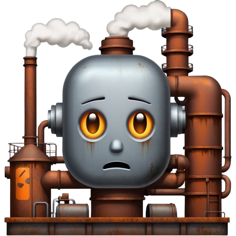 a factory full of sadness  emoji