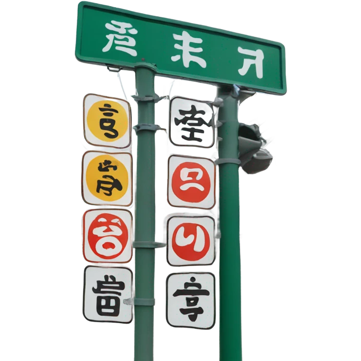 Japan street sign emoji