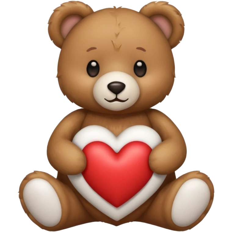 QTeddy bear hold heart emoji