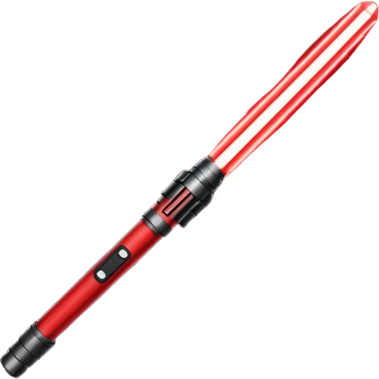 red lightsaber emoji