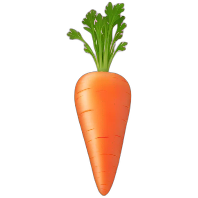 Pink carrot emoji