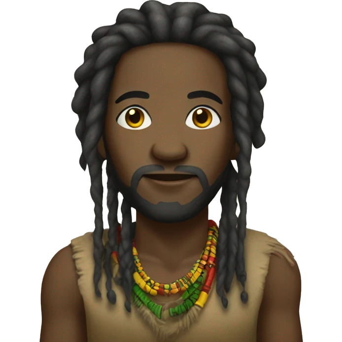African rasta m emoji