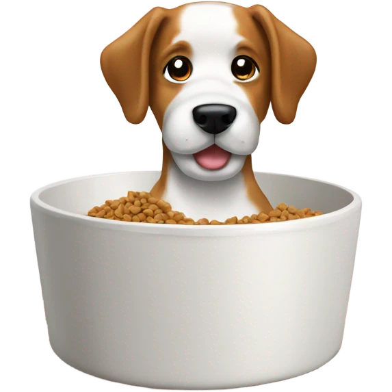 dog food bowl white  emoji