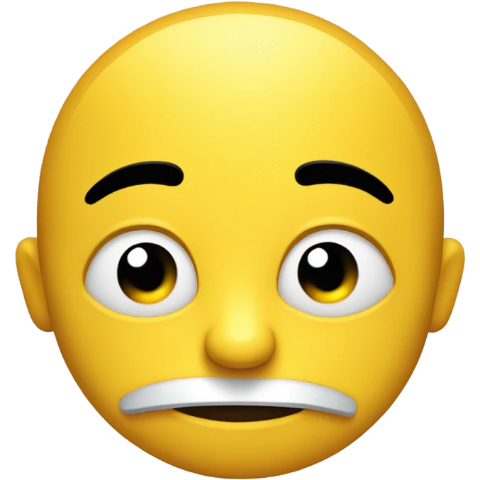 Side eye emoji yellow emoji