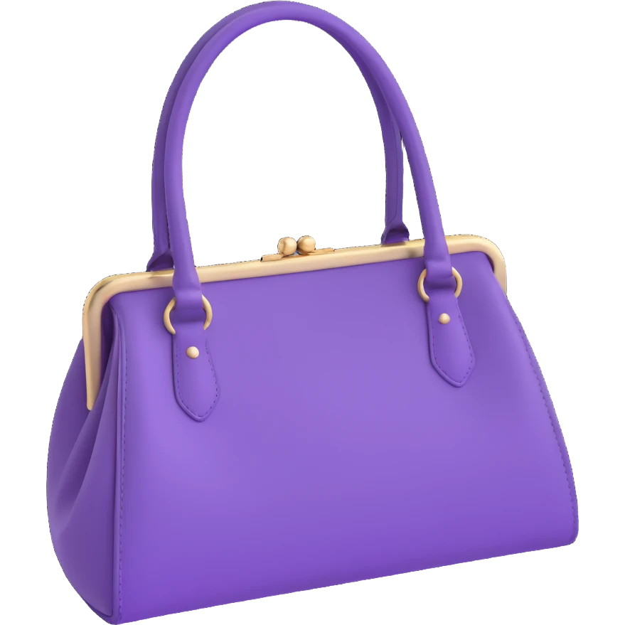 Purple goth purse emoji