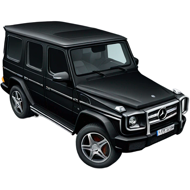 Black mercedes g wagon emoji