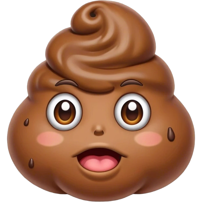 Poop head emoji