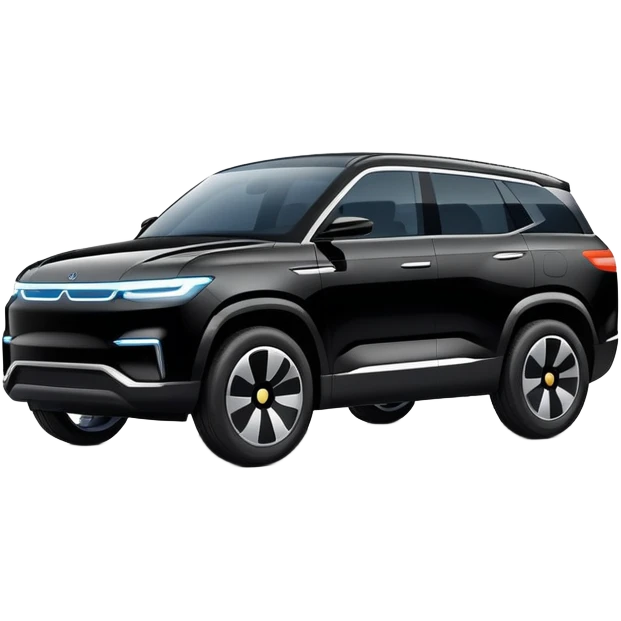 black suv electric car emoji