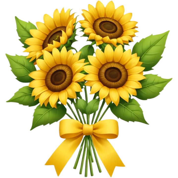 Flower Bouquets, Sunflower
 emoji