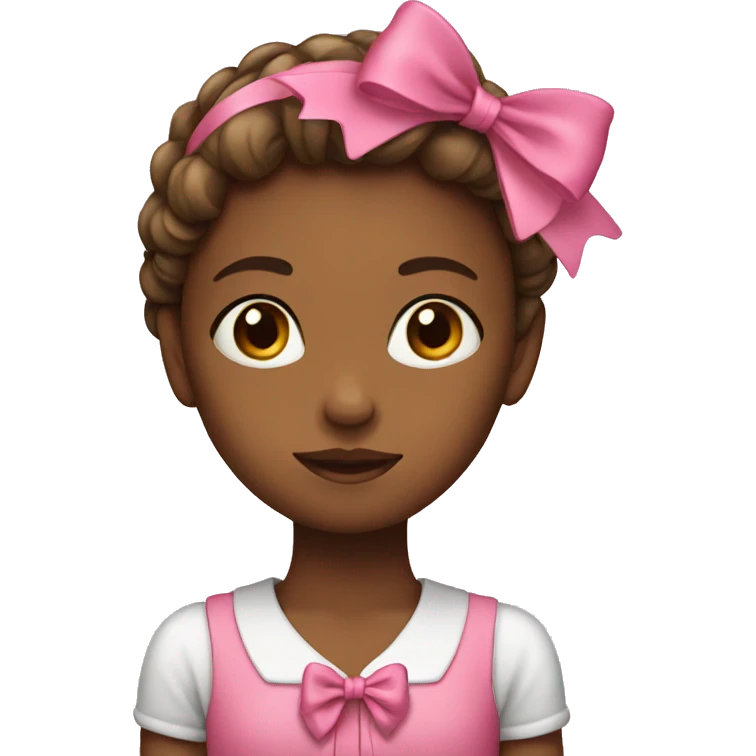 Girl whit bow emoji